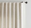 Online Designer Hallway/Entry Emery Border Linen/Cotton Rod Pocket Curtain, 50 x 96