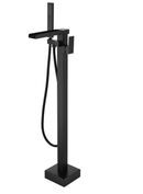 Online Designer Bathroom Black Single Handle Floor Mounted Freestanding Tub Filler