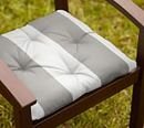 Online Designer Patio Striped Dining Chair Cushion