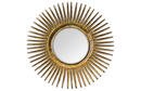 Online Designer Combined Living/Dining Glenda Wall Mirror, Teak/Gold Leaf