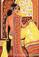 Online Designer Home/Small Office Bahrat, Indian woman painting