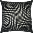 Online Designer Living Room Black Textured Pillow