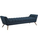 Online Designer Bedroom Blue Tufted Bench