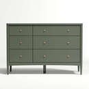 Online Designer Combined Living/Dining Kids Hampshire 6-Drawer Olive Green Dresser