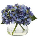 Online Designer Bedroom Blooming Hydrangea in Vase (Blue colour)