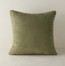 Online Designer Combined Living/Dining Hi-Lo Checker Velvet Pillow