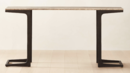 Online Designer Living Room MILAN GREY TRAVERTINE CONSOLE TABLE
