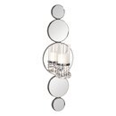 Online Designer Home/Small Office Mirrored Glass and Wood Wall Sconce