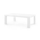 Online Designer Living Room White Lacquered Grass cloth Coffee Table