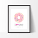 Online Designer Kids Room Pink Donut Print