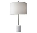 Online Designer Combined Living/Dining Geoff Marble Table Lamp, White