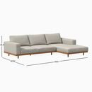 Online Designer Combined Living/Dining Newport 2-Piece Chaise Sectional
