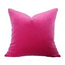Online Designer Living Room Magenta Velvet Luxury Throw Pillow - Fuchsia Designer Pillow - Custom High End Pillow Cover