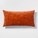 Online Designer Dining Room Quilted Leaf Velvet Lumbar Throw Pillow - Threshold™