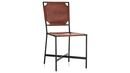 Online Designer Combined Living/Dining Laredo Brown Leather Dining Chair