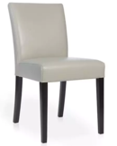 Online Designer Combined Living/Dining Lowe Pewter Leather Dining Chair