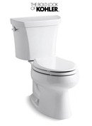 Online Designer Bathroom Kohler Wellworth Dual Flush Two-Piece Elongated Toilet - Less Seat