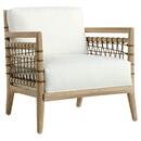 Online Designer Living Room Palecek Pratt Coastal White Performance Whitewash Wood Jute Rope Occasional Arm Chair