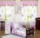 Online Designer Kids Room Butterfly Pink and Purple Toddler Bedding Collection