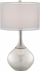 Online Designer Hallway/Entry Possini Euro Design Swift Modern Mercury Glass Table Lamp