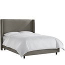 Online Designer Bedroom Twill Upholstered Panel Bed by Skyline Furniture