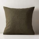 Online Designer Living Room FOREST GREEN BOUCLE THROW PILLOW WITH DOWN-ALTERNATIVE INSERT 23