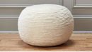 Online Designer Combined Living/Dining WOOL WRAP NATURAL POUF