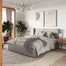 Online Designer Bedroom Hydraulic Lift Up Storage Upholstered Platform Bed