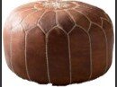 Online Designer Combined Living/Dining Cherise Leather Pouf