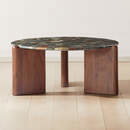 Online Designer Combined Living/Dining SANTORO ROUND GREEN AGATE COFFEE TABLE