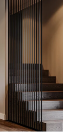 Online Designer Combined Living/Dining Metal Stair Railing