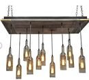 Online Designer Business/Office 11 - Light Kitchen Island Linear Pendant with Wood Accents