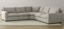 Online Designer Combined Living/Dining Axis II 3-Piece Sectional Sofa