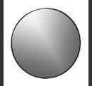 Online Designer Combined Living/Dining SHADOW CIRCLE WALL MIRROR 32.5