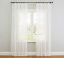 Online Designer Living Room Classic Voile Sheer Curtain - White