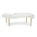 Online Designer Combined Living/Dining Jagger Marble Cocktail Table (White)