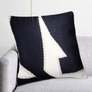 Online Designer Combined Living/Dining SANDRO BLACK AND WHITE THROW PILLOW WITH DOWN-ALTERNATIVE INSERT 20