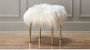 Online Designer Combined Living/Dining sheepskin stool