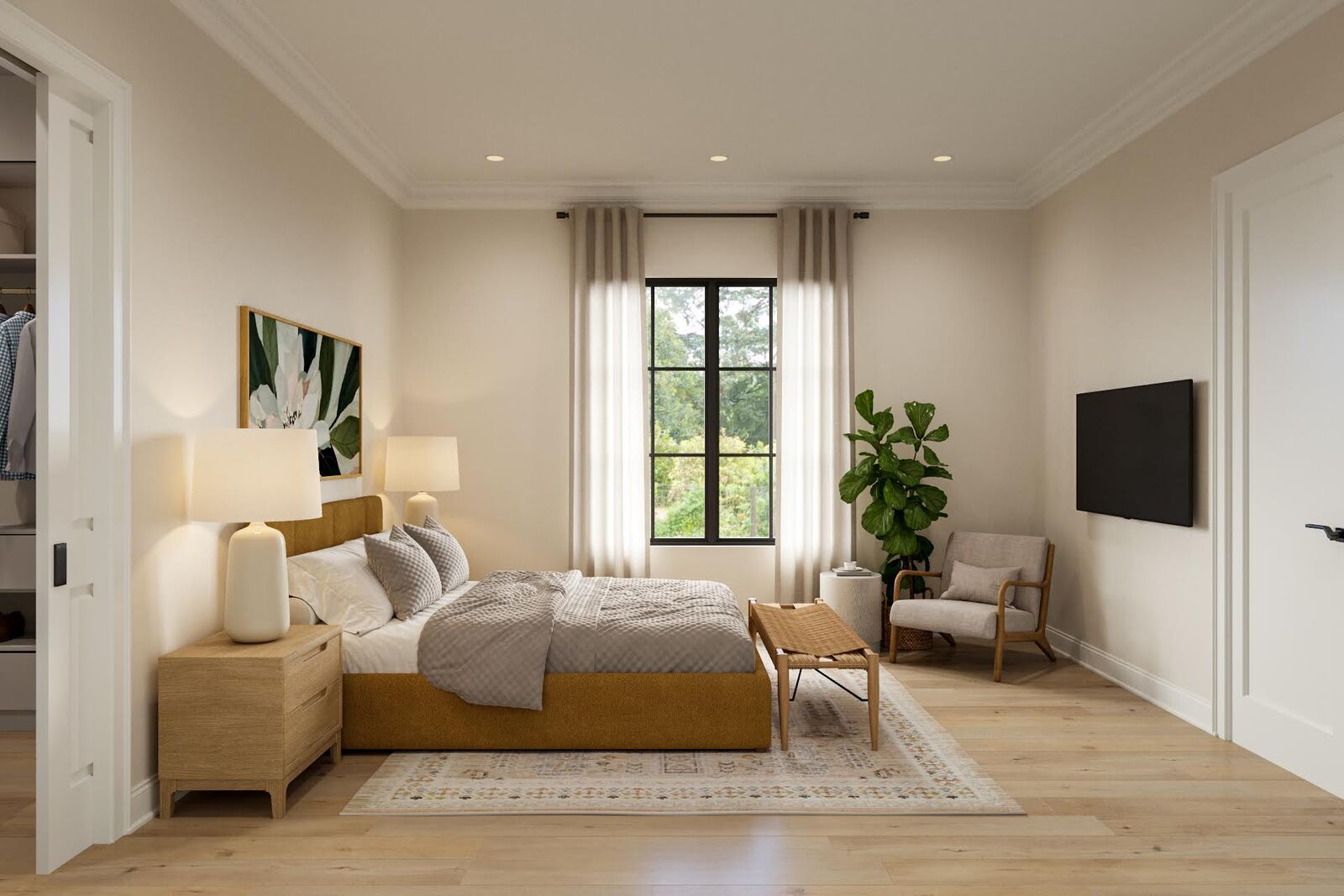 Online Designer Bedroom 3D Model 2