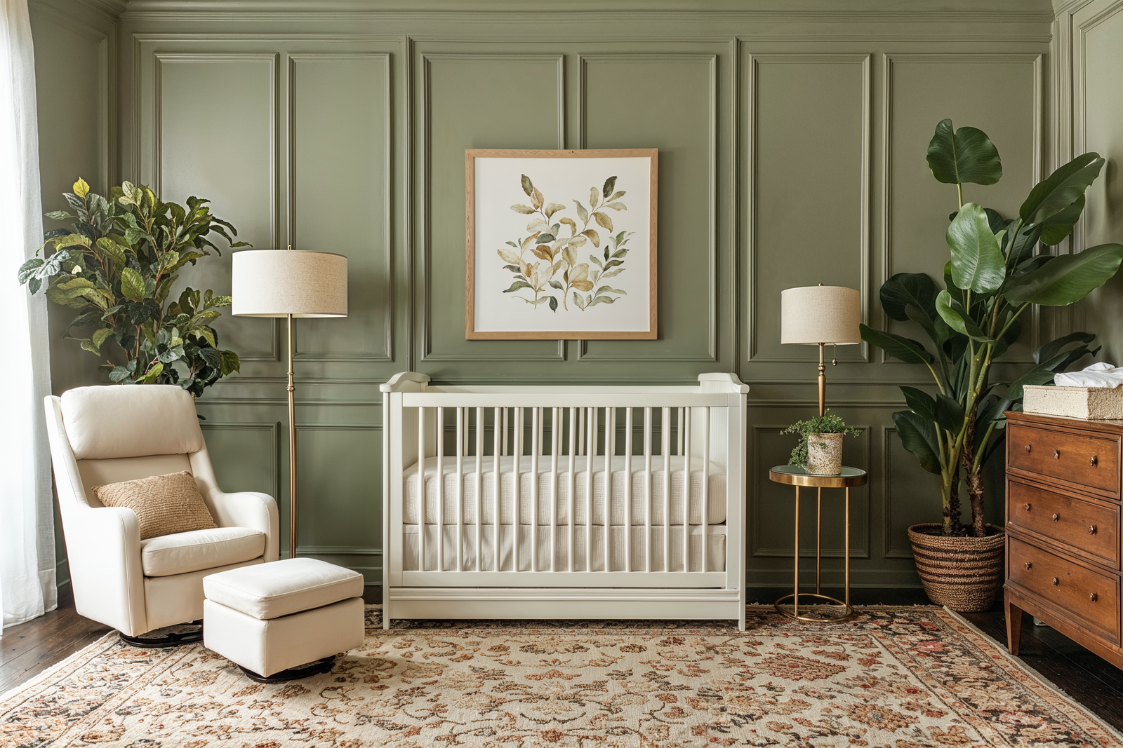 Modern Peaceful Nursery Design