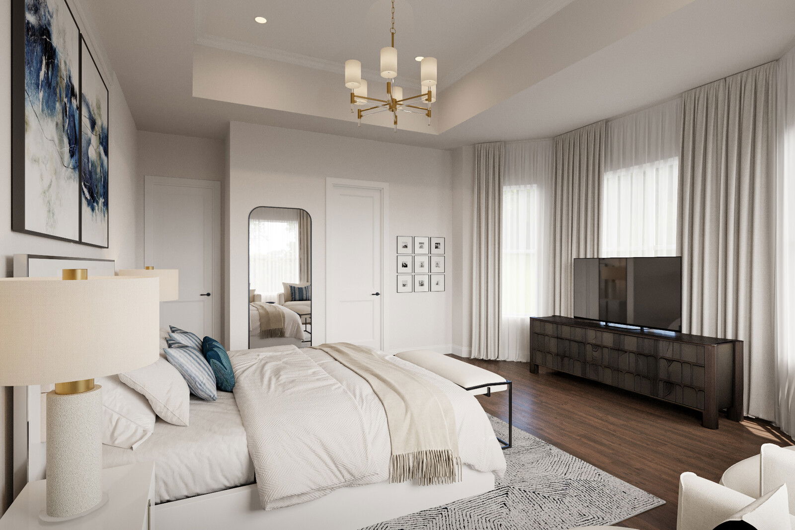 Online Designer Living Room 3D Model 3