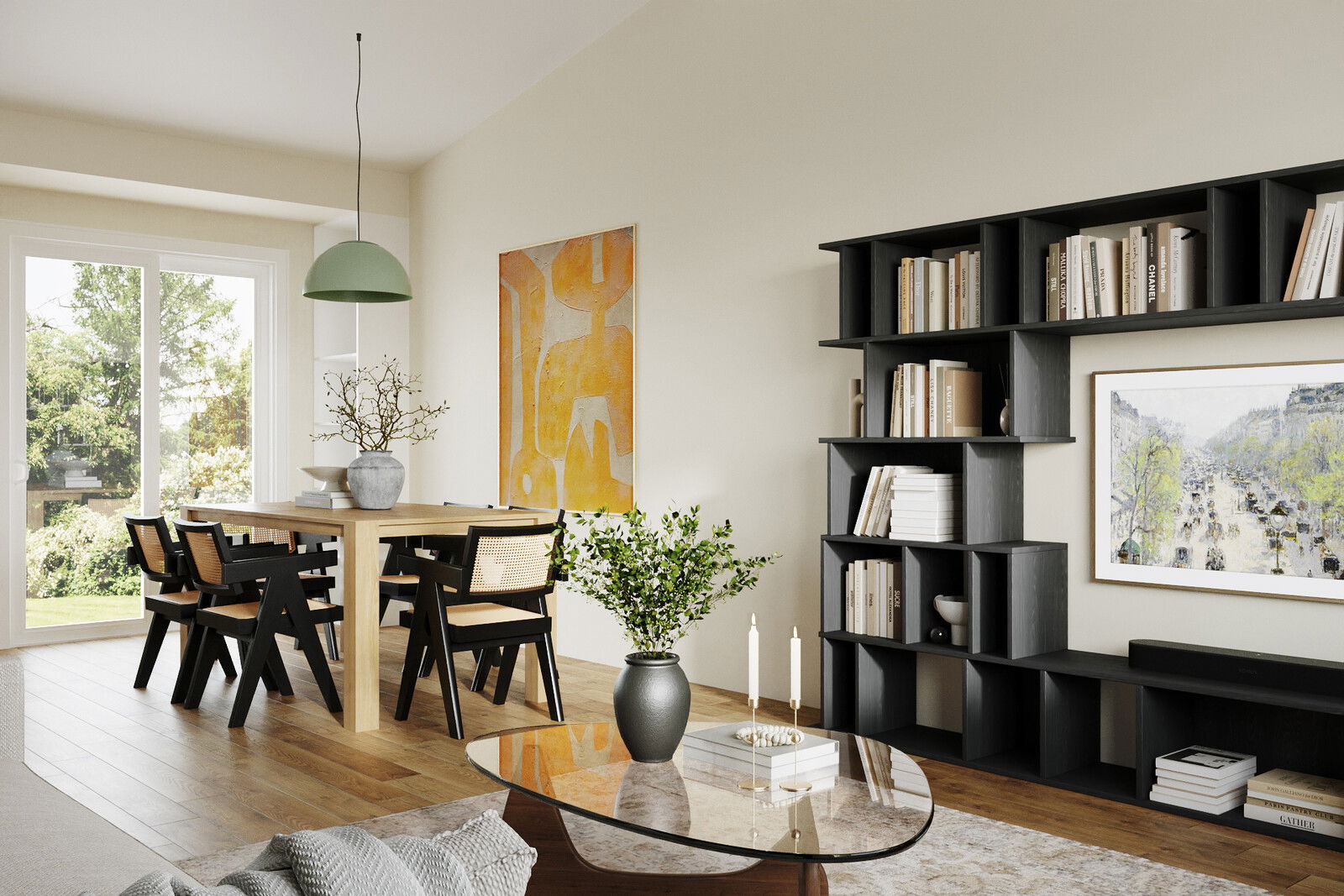 Online Designer Combined Living/Dining 3D Model 3