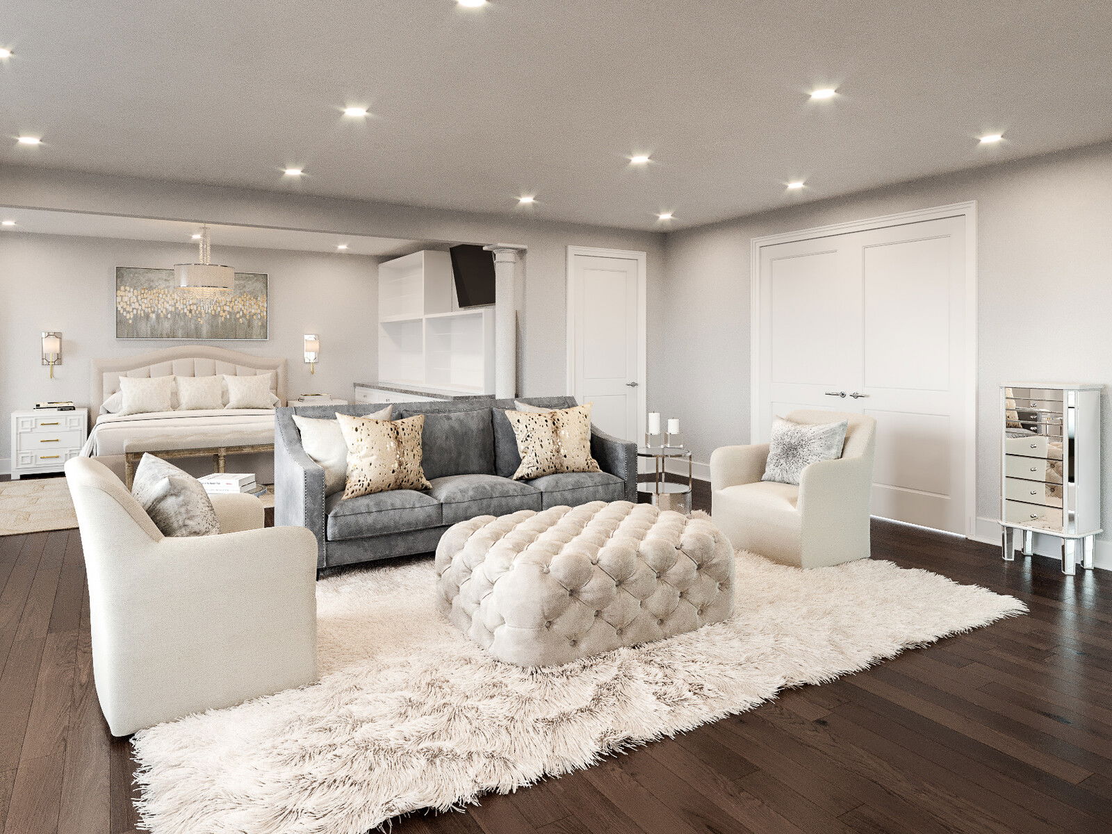 Modelo 3D de Dormitorio del Diseñador en Línea 3