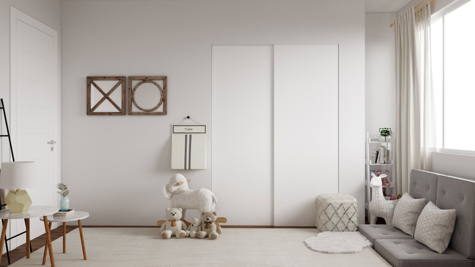 Diseño de habitación de guardería asequible diseño de interiores 2