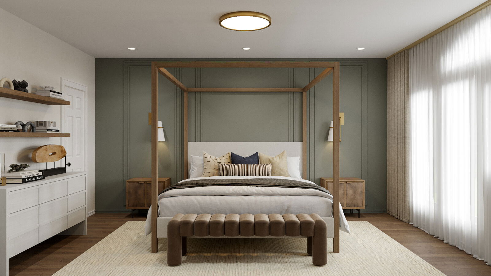 Online Designer Bedroom 3D Model 1