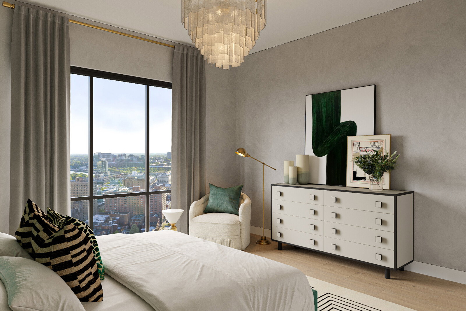 Online Designer Bedroom 3D Model 3