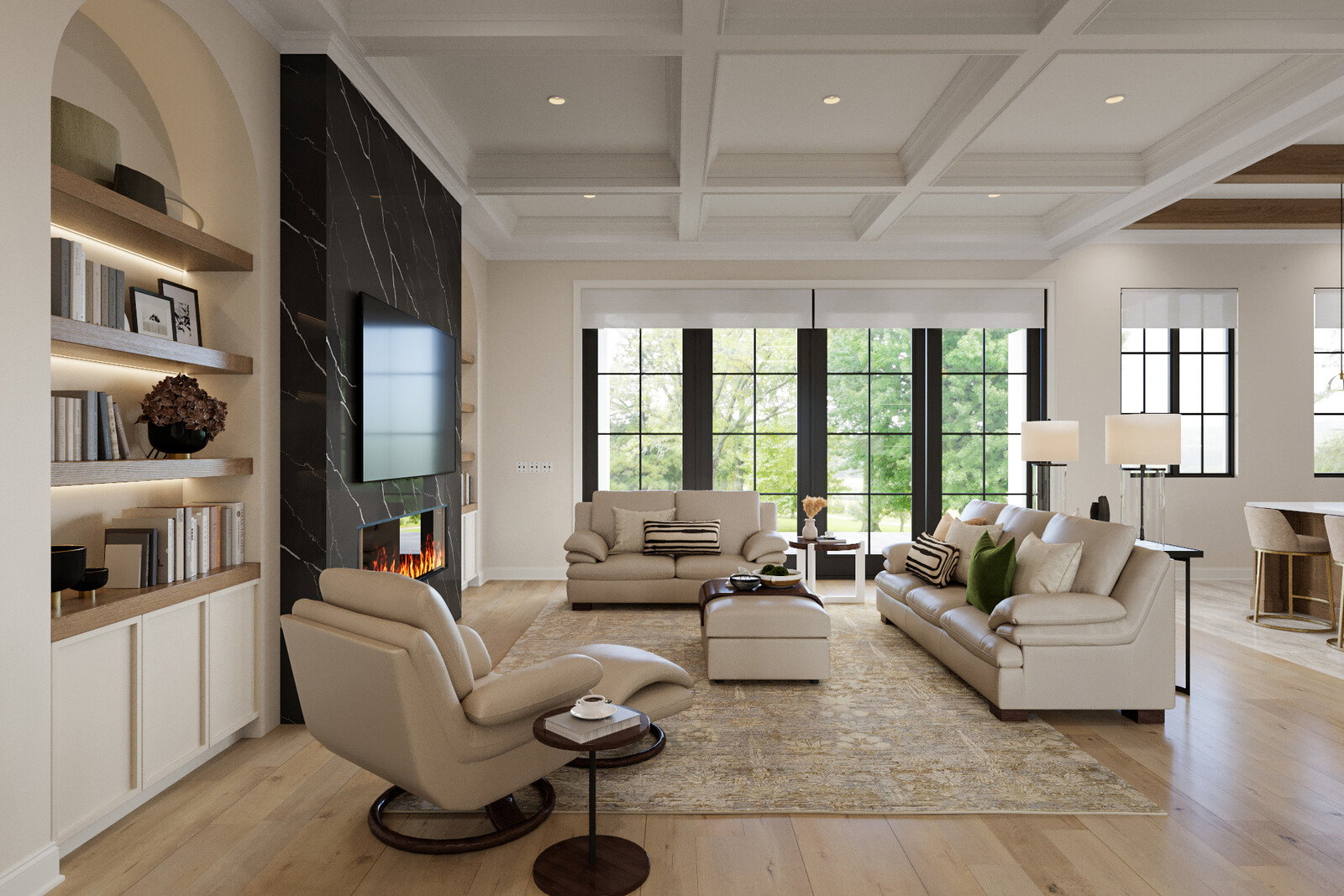 Online Designer Combined Living/Dining 3D Model 6