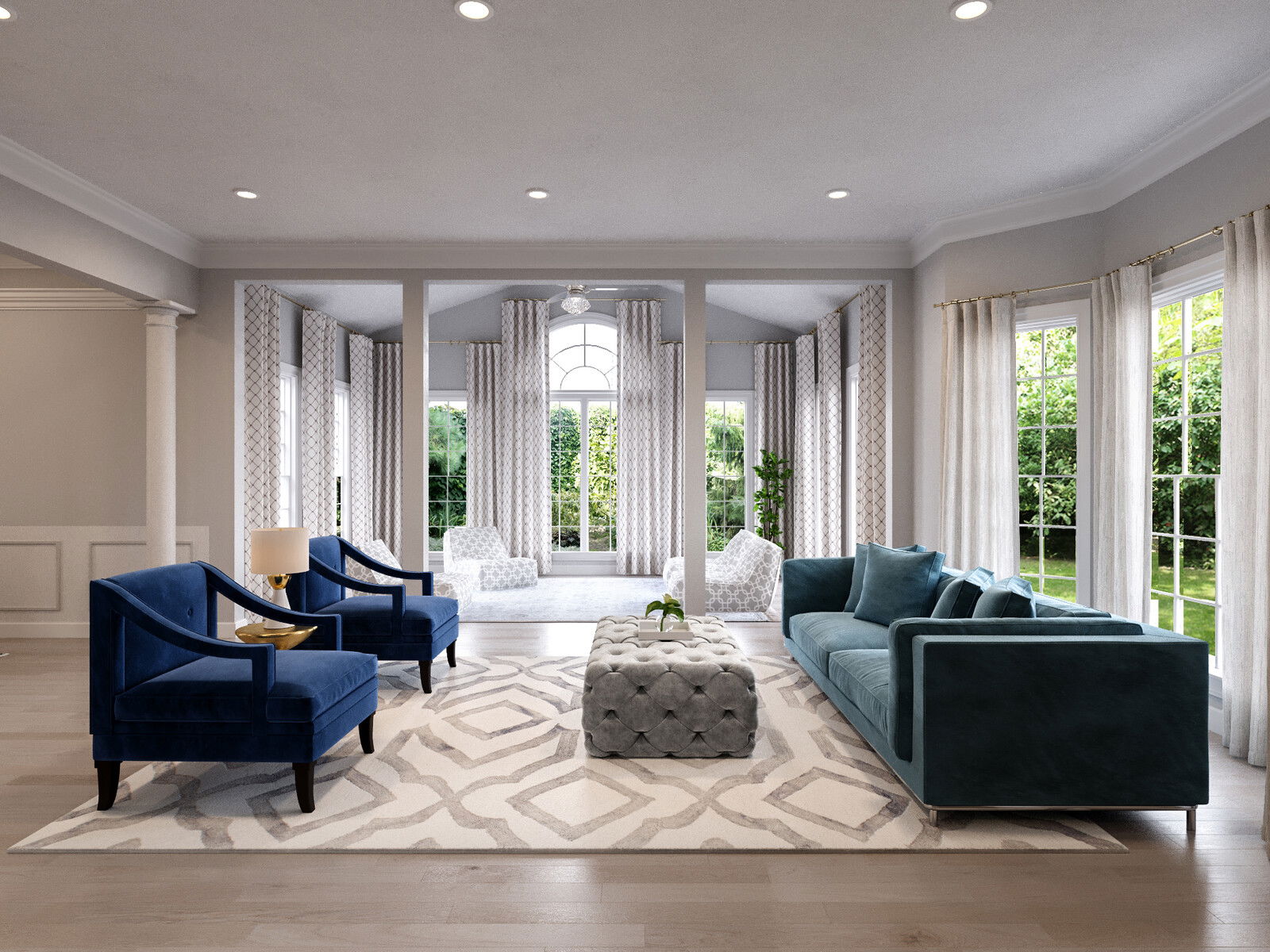 Online Designer Living Room 3D Model 2