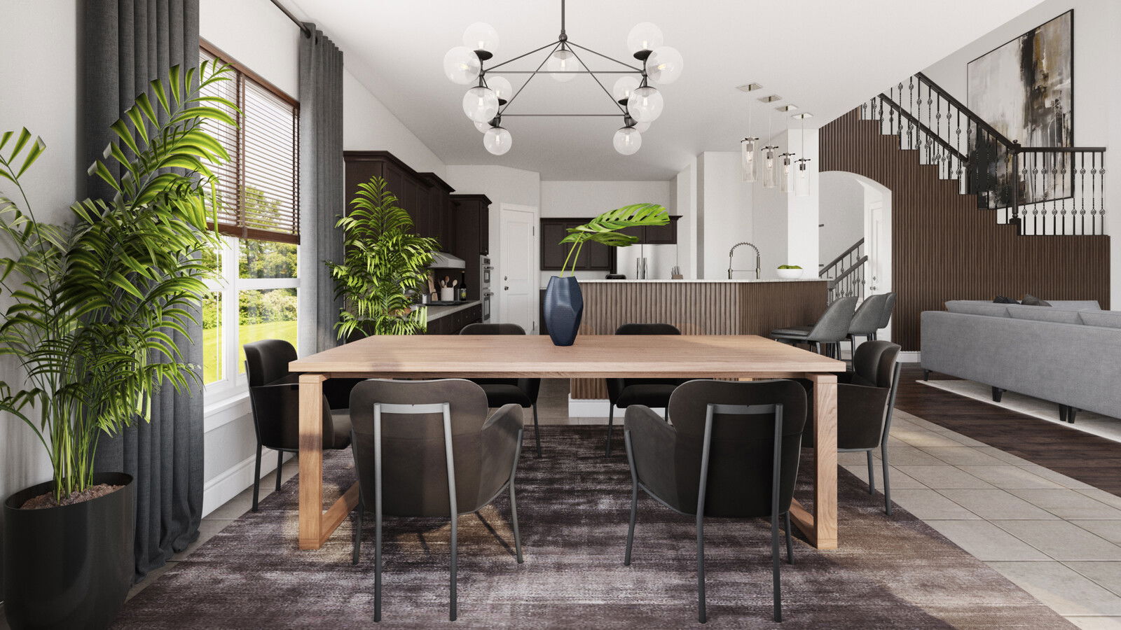 Online Designer Combined Living/Dining 3D Model 3