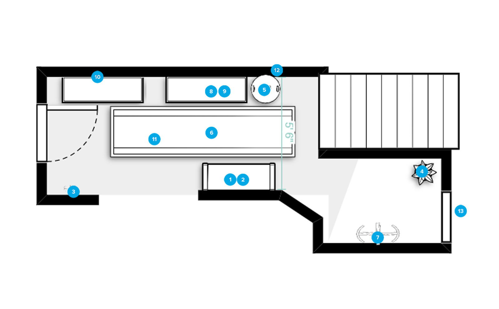 Online Designer Hallway/Entry Floorplan